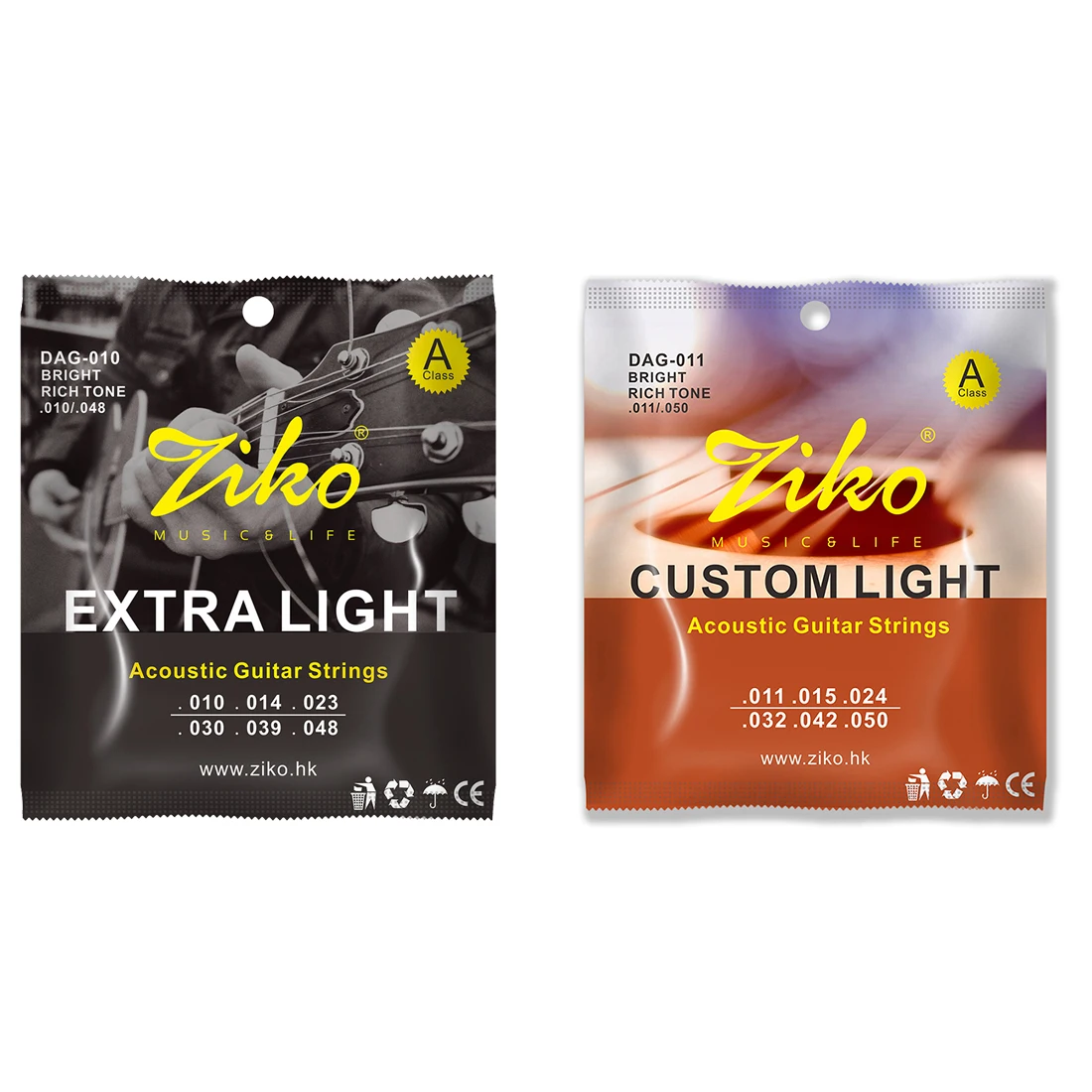 Musical Instrument Strings - ZIKO Akustik gitar teli Çelik Çekirdek