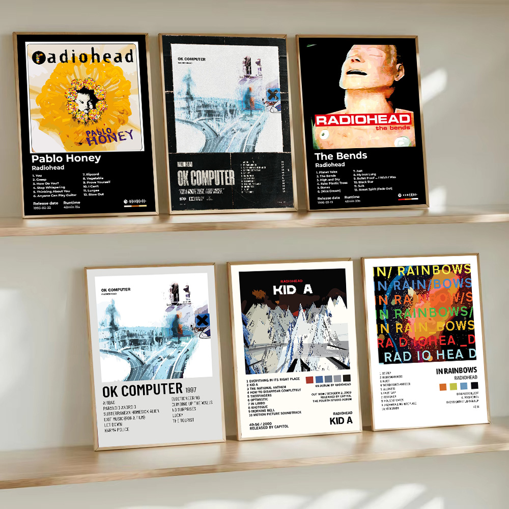Musical Instrument Poster - Şarkıcı Grup R-Radiohead Posterler Rock Müzik