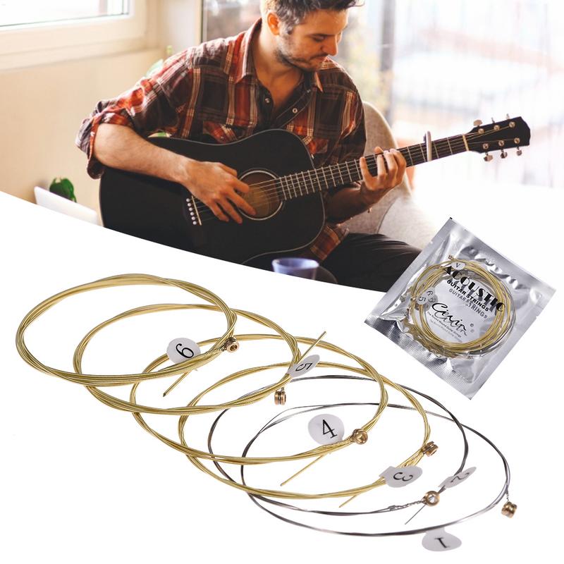 Musical Instrument Strings - 6 adet Yüksek Kaliteli Akustik Gitar