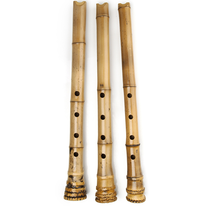 Shakuhachi Bamboo Flute - 5 Delikli El Yapımı Doğal Bambu