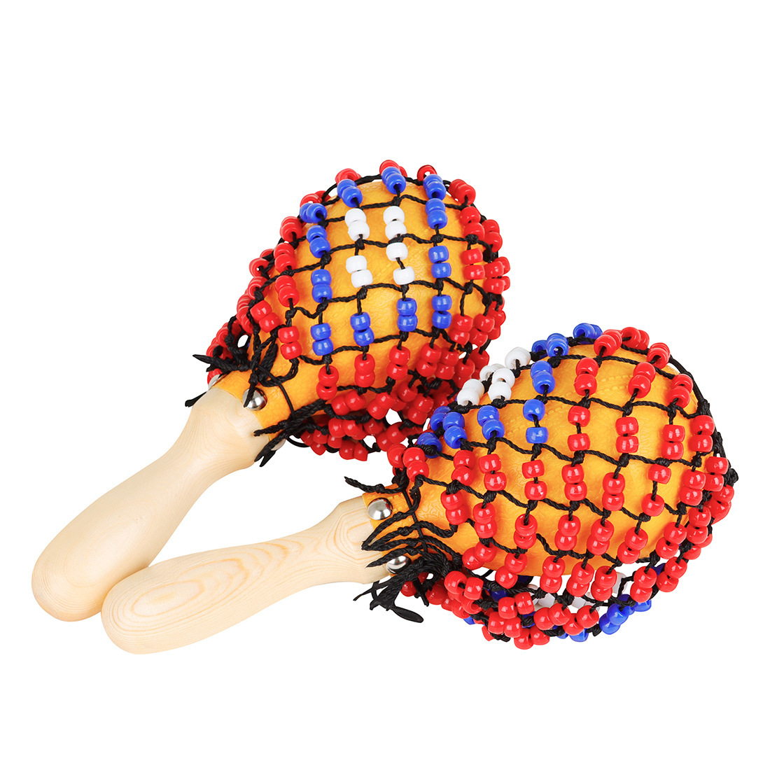 Musical Instrument Net - 2x Ahşap Kum Çekiçleri DIY Boncuk