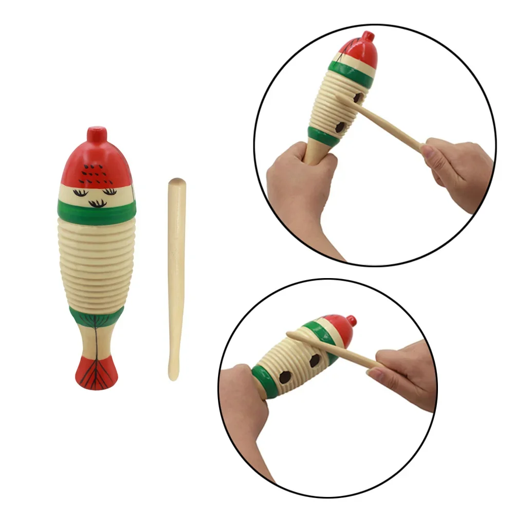 Musical Instrument For Toddlers - Ahşap Balık Müzikal Orff Vurmalı Çalgı
