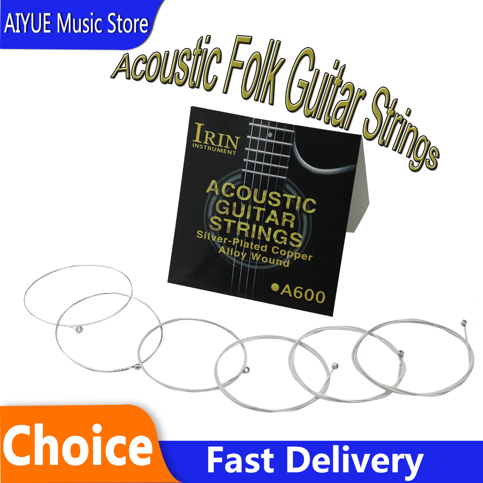 Musical Instrument Strings - IRIN A600 Akustik Halk Gitar Telleri