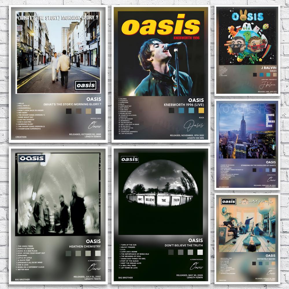 Musical Instrument Poster - Klasik Rock Grubu O-Oasis albümü Posteri