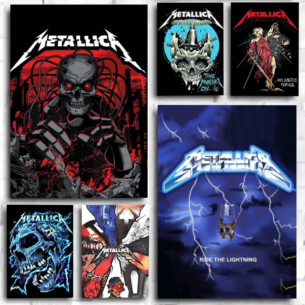 Musical Instrument Poster - SıCAK Rock Grubu Serin M-METALLICA Poster