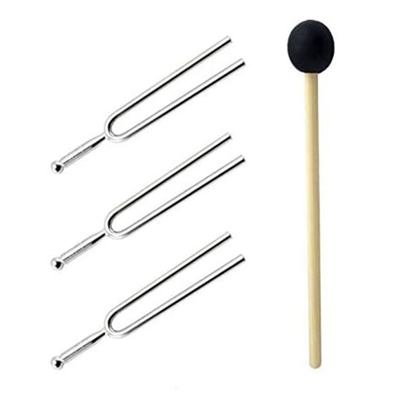 Musical Instrument Tuning Guitar Tuner. Standard Guitar Tuning - AA90-3PCS A440hz Diyapazon Gümüş Metal Silikon
