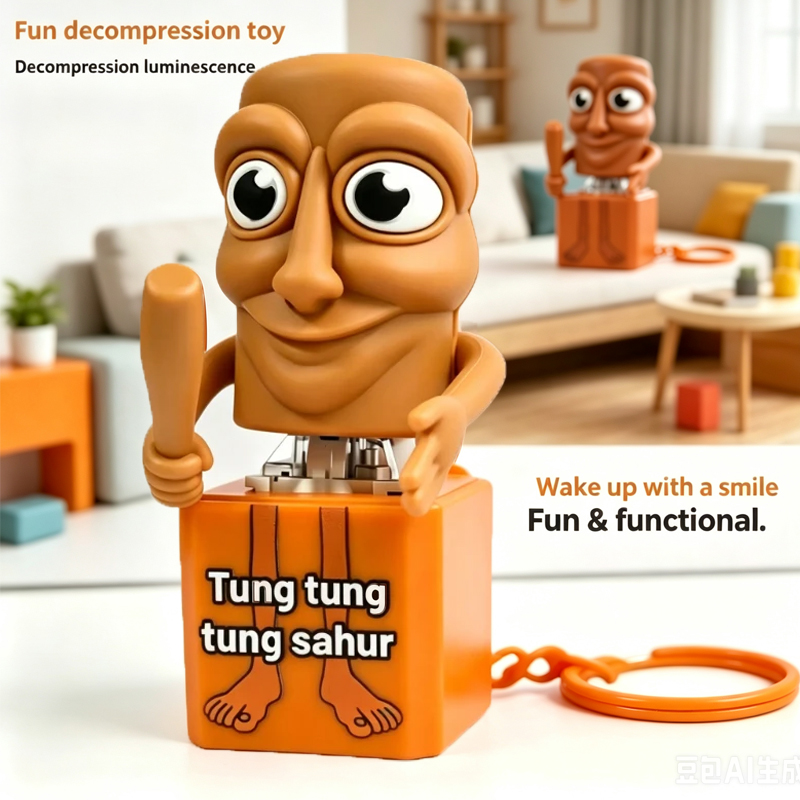 Musical Instruments - Yeni Tung Tung Tung Sahur Anahtarlık