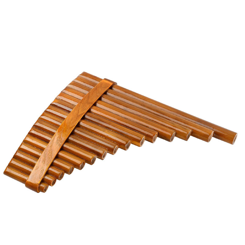 Shakuhachi Bamboo Flute - 15 Tüplü G Tuşlu Pan Flüt