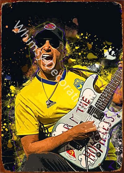 Rock Band gitar şarkıcı Retro  - Musical Instrument Poster incelemesi ve fiyatı