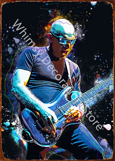 Rock Band gitar şarkıcı Retro  - Musical Instrument Poster incelemesi ve fiyatı