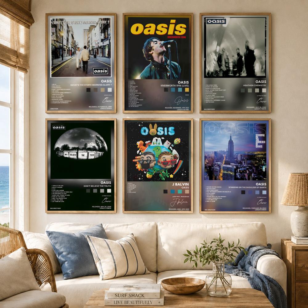 Klasik Rock Grubu O-Oasis albü - Musical Instrument Poster incelemesi ve fiyatı
