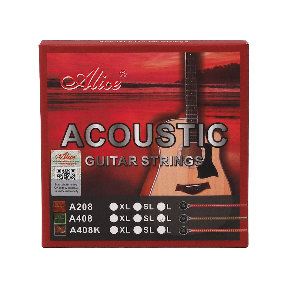 Alice A408 Tam set Akustik Git - Musical Instrument Strings incelemesi ve fiyatı