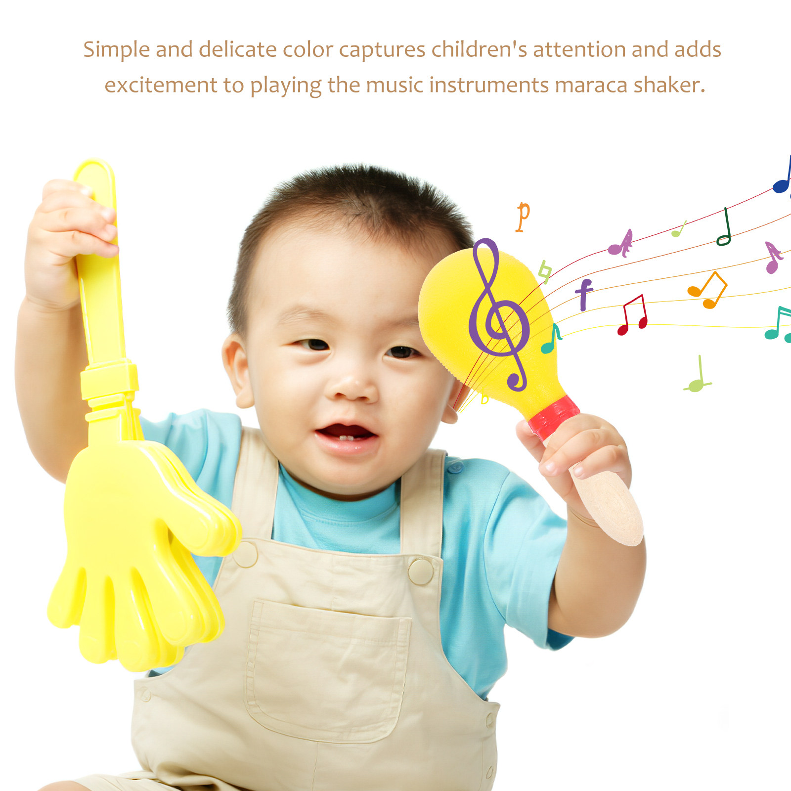 1 çift ahşap Marakas çalkalayı - Musical Instrument For Toddlers incelemesi ve fiyatı