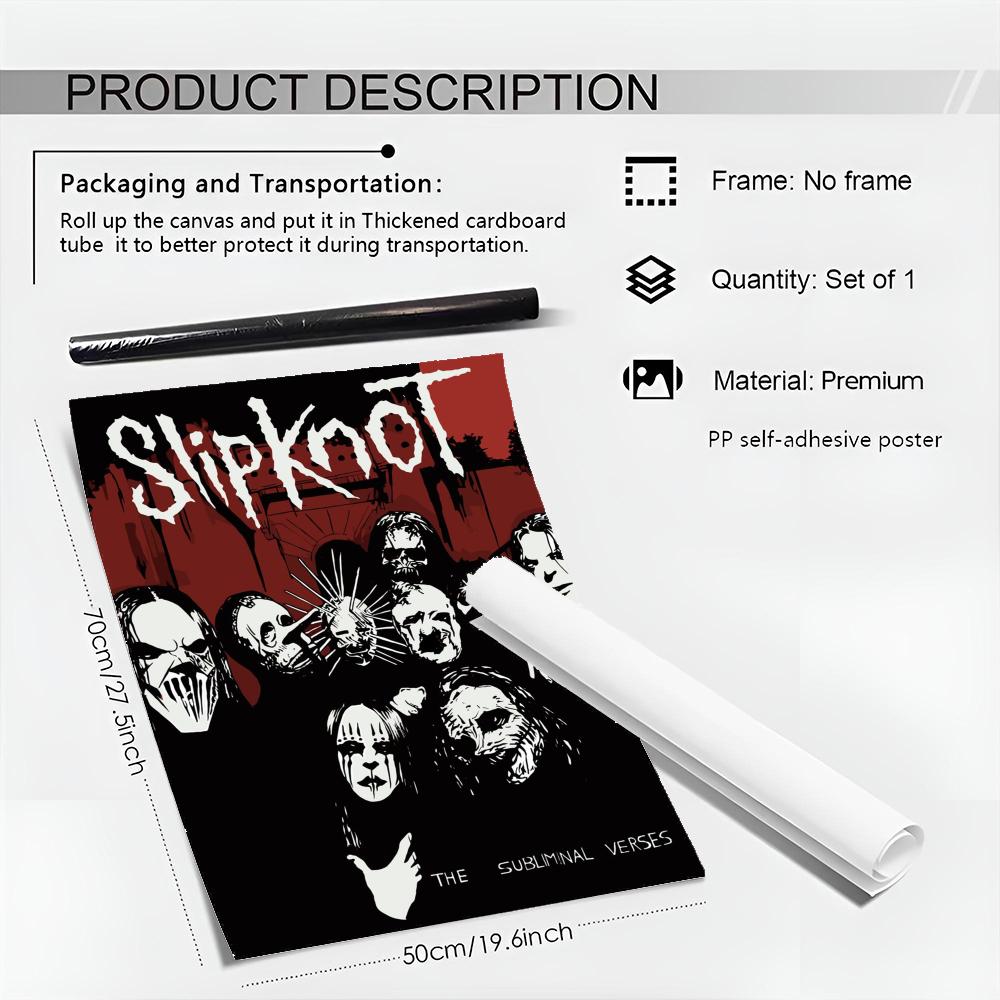 Heavy Metal Rock S-SlipknotES  - Musical Instrument Poster incelemesi ve fiyatı