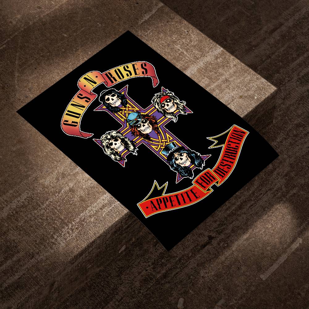 G-Guns Rock Grubu N R-Roses Po - Musical Instrument Poster incelemesi ve fiyatı