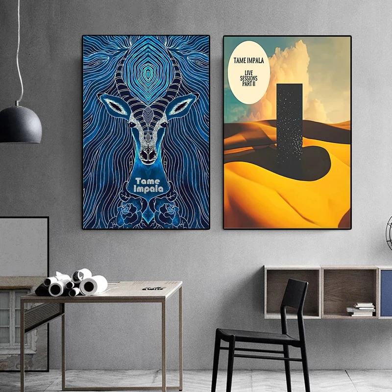 Yeni Tame Impala Psychedelic R - Musical Instrument Poster incelemesi ve fiyatı